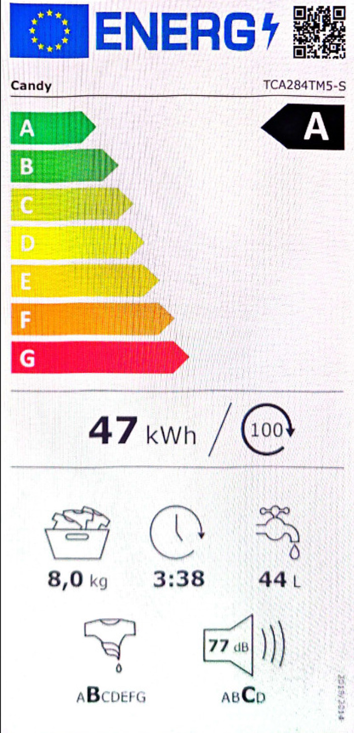 Candy Pluntirio Rouxon Ano Fortosis 8kg 1200 Strofon AI Weight Sense TCA284TM5-S